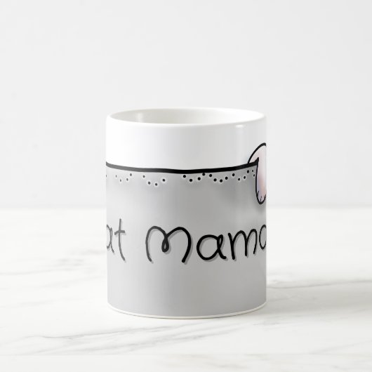 Cat Mama Cat Chomping Kaffeetasse (Mittel)