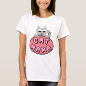 CAT MAMA Cat Lover Niedlich T-Shirt (Vorderseite)