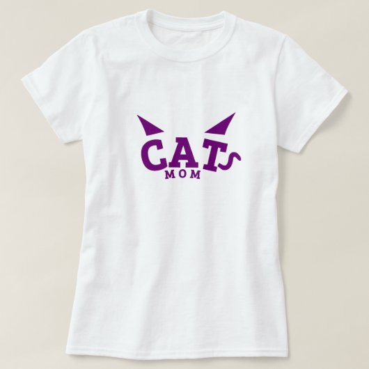 Cat Mama - Cat Lover T-Shirt (Design vorne)
