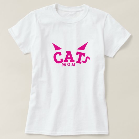 Cat Mama - Cat Lover T-Shirt (Design vorne)