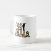 Cat Mama Cat Mama Shirt Kaffeetasse (Vorderseite Links)