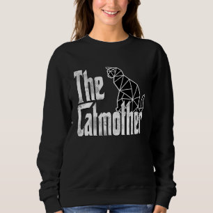 Cat Mama Catmother Polygon Cat Mutter Kitty Mommy Sweatshirt