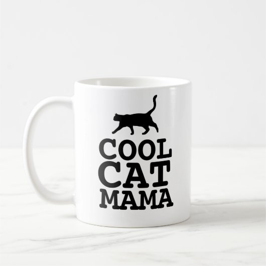 CAT MAMA cool Katzenmama Kaffeetasse (Links)