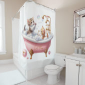 "Cat Mama" Duschvorhang mit Adorable Kittens (Beispiel)