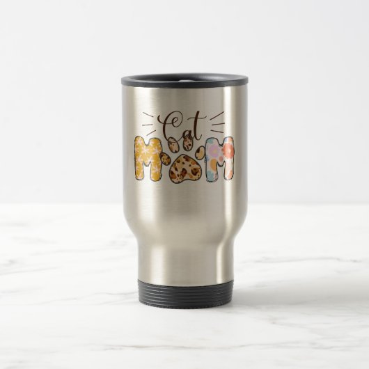 Cat Mama Edelstahl Reisen Thermische Tasse (Mittel)