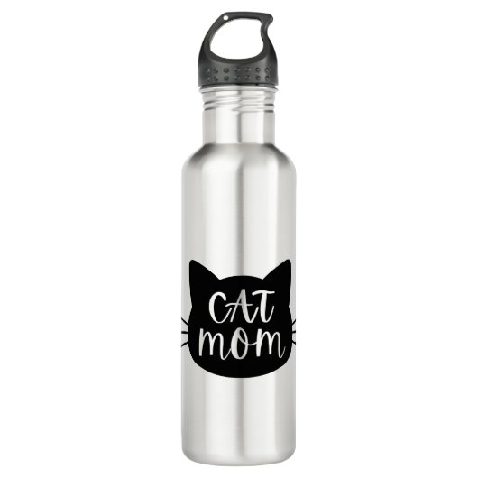 Cat-Mama Edelstahlflasche (Vorderseite)