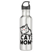 Cat-Mama Edelstahlflasche (Vorderseite)