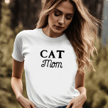 Cat-Mama | Einfache Niedliche Retro Script Besitze T-Shirt<br><div class="desc">Cat-Mama | Einfache Niedliche Retro Script Besitzer T - Shirt</div>