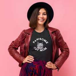 Cat-Mama einfügen - Individualisierbares Cat-Foto T-Shirt