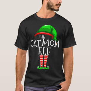 Cat Mama Elf Familienmatching Group Christmas Gi T-Shirt