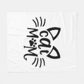 Cat-Mama Fleecedecke (Vorderseite (Horizontal))