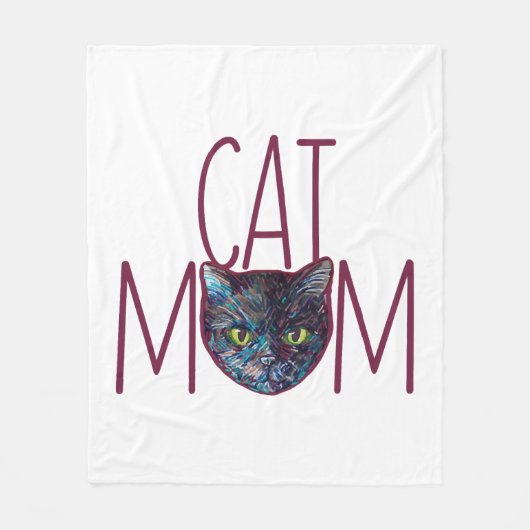 Cat-Mama Fleecedecke (Vorderseite)