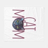 Cat-Mama Fleecedecke (Vorderseite (Horizontal))