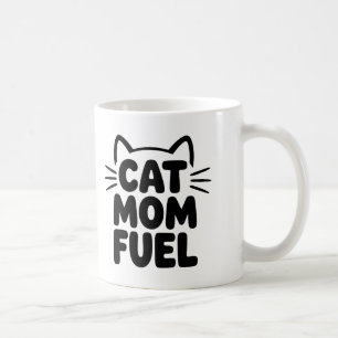 Cat Mama Fuel Coffee Tasse - Funny Cat Partygesche