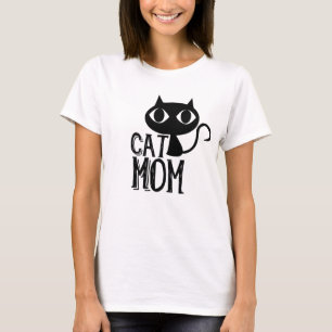 Cat Mama Funny Cat Silhouette niedlich T-Shirt