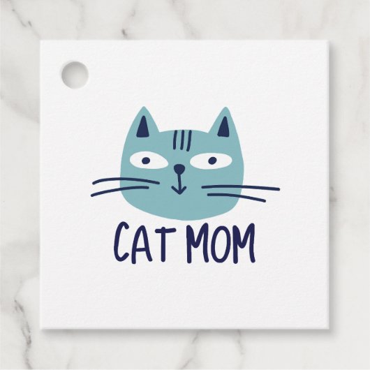 Cat-Mama Geschenkanhänger (Vorderseite)