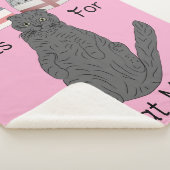 Cat Mama Gifts Sherpa Blanket Sherpadecke (3/4)