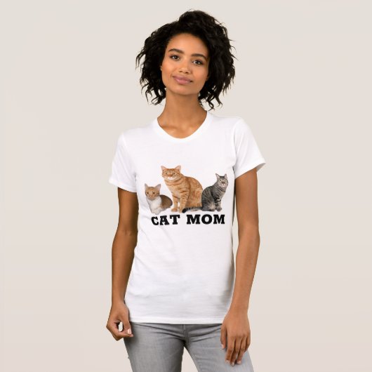 CAT-MAMA (Ginger Tabby)-T - Shirt (Vorne ganz)