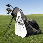 Cat-Mama Golfhandtuch (Gras)