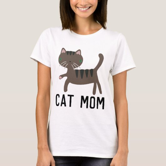 CAT-MAMA, Graue CAT-T - Shirt (Vorderseite)