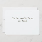 Cat Mama Happy Mother Day (Rückseite)