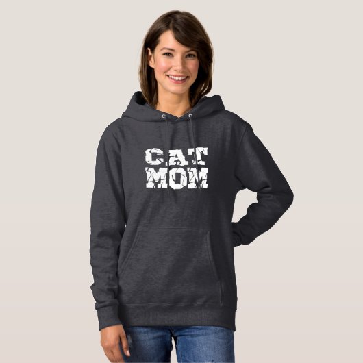 Cat-Mama Hoodie (Vorne ganz)