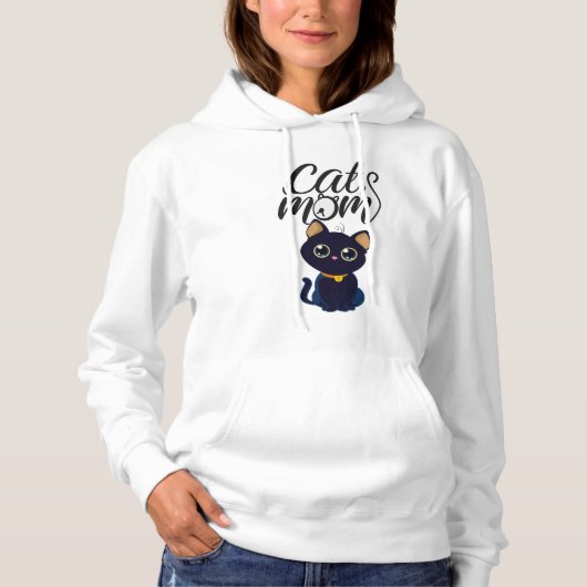 Cat-Mama Hoodie (Vorderseite)