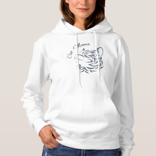 Cat Mama Hoodie (Vorderseite)