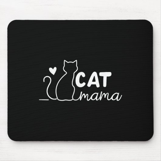 Cat Mama I Liebe Cat Cat Cat Mama Great Cli Ideal Mousepad (Vorne)