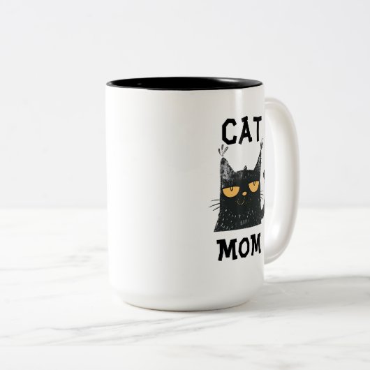 Cat Mama Kaffee Tasse (VorderseiteRechts)