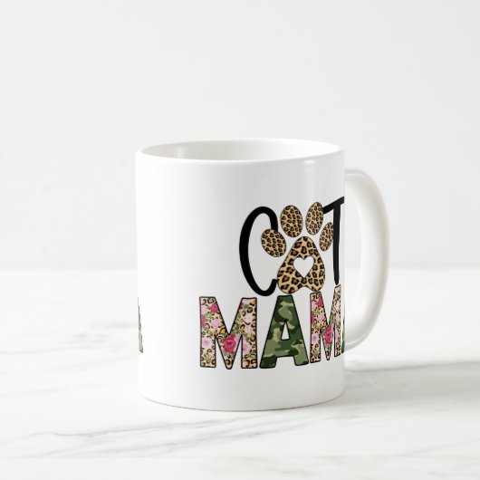 Cat Mama Kaffeetasse (VorderseiteRechts)