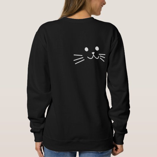 CAT MAMA, Katzen-Mama-Geschenk, Niedliches Katzen- Sweatshirt (Rückseite)