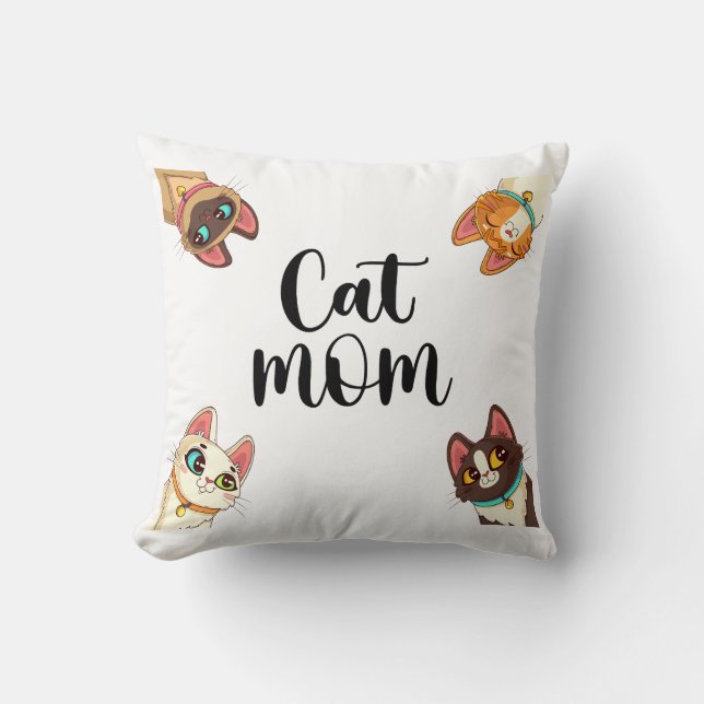 Cat-Mama Kissen (Vorderseite)