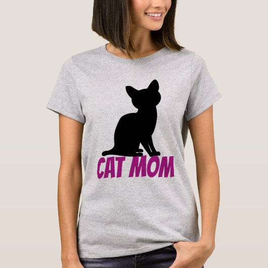 CAT-MAMA KITTEN-T - SHIRT NIEDLICH (Vorderseite)