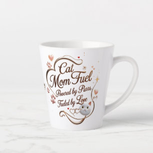 Cat Mama Kleine Latte Tasse - Kleine Sippen mit Li