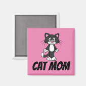 CAT-MAMA-KÜHLSCHRANKMAGNET MAGNET (Vorderseite/Rückseite)