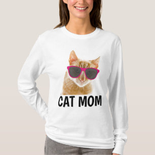 CAT-MAMA, Ladys Funny Cat T - Shirt