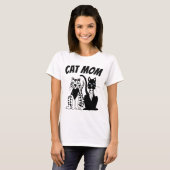 CAT MAMA Ladys T - Shirt (Vorne ganz)
