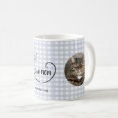 Cat Mama Liebe Form und einfaches Skript Kaffeetasse (VorderseiteRechts)