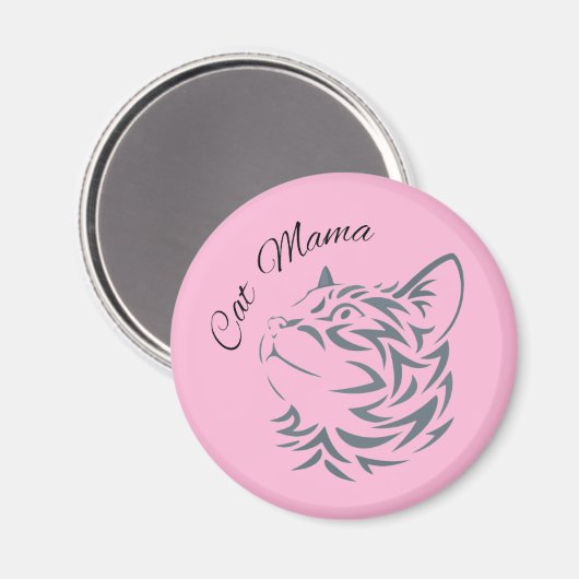 Cat Mama Magnet (Vorderseite/Rückseite)
