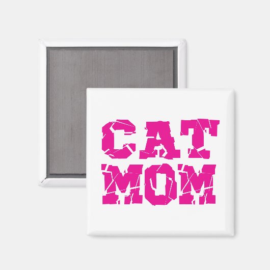 Cat-Mama Magnet (Vorderseite/Rückseite)