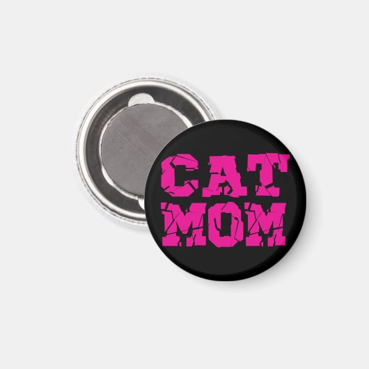 Cat-Mama Magnet (Vorderseite/Rückseite)
