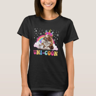 Cat Mama Maine Coon UNI-COON Funny Main Mommy T-Shirt