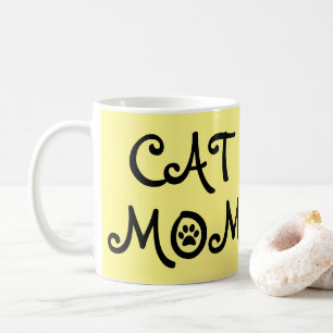 CAT-MAMA mit Paw Prints Kaffee-Tasse Kaffeetasse