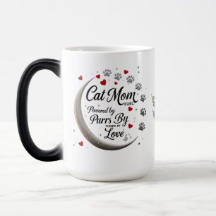 Cat Mama Morphing Tasse - Mondlicht, Paws & Liebe