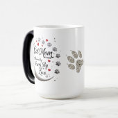 Cat Mama Morphing Tasse - Mondlicht, Paws & Liebe (Vorderseite Links)
