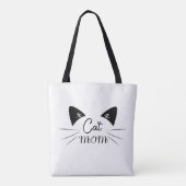 Cat Mama Mutter Lover Mama Kitty Niedlich Gewitter Tasche (Rückseite)