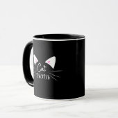 Cat Mama Mutter Lover Mama Kitty Niedlich Gewitter Tasse (Vorderseite Links)