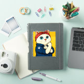 Cat Mama Mütter Tag Aufkleber (iPad Hülle)