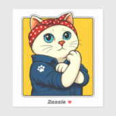 Cat Mama Mütter Tag Aufkleber (Blatt)